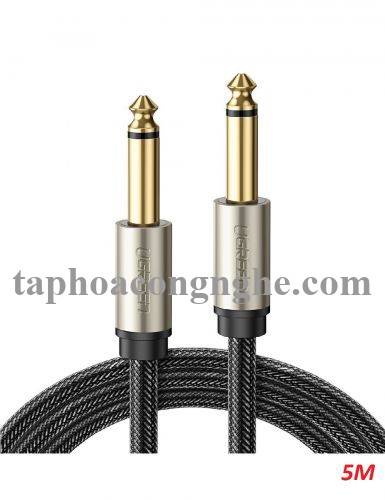 Ugreen 10640 5M 6.35mm 6.5mm TS âm thanh Pro audio đầu mạ vàng 24k màu xám AV128 30010640